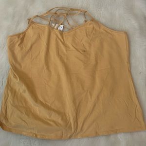 Nwt Maurice’s 3x mustard tank with lattice front 0234